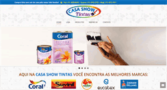 Desktop Screenshot of casashowtintas.com.br